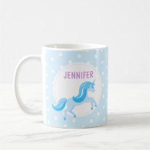 Blue Unicorn   Tasse für Kinder