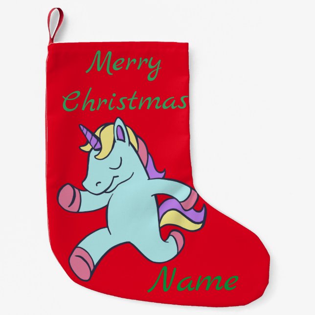 Blue Unicorns mit Thunder_Cove Kleiner Weihnachtsstrumpf (Vorderseite)