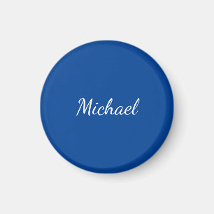 Blue Unique Beruflich Calligraphy Name Magnet