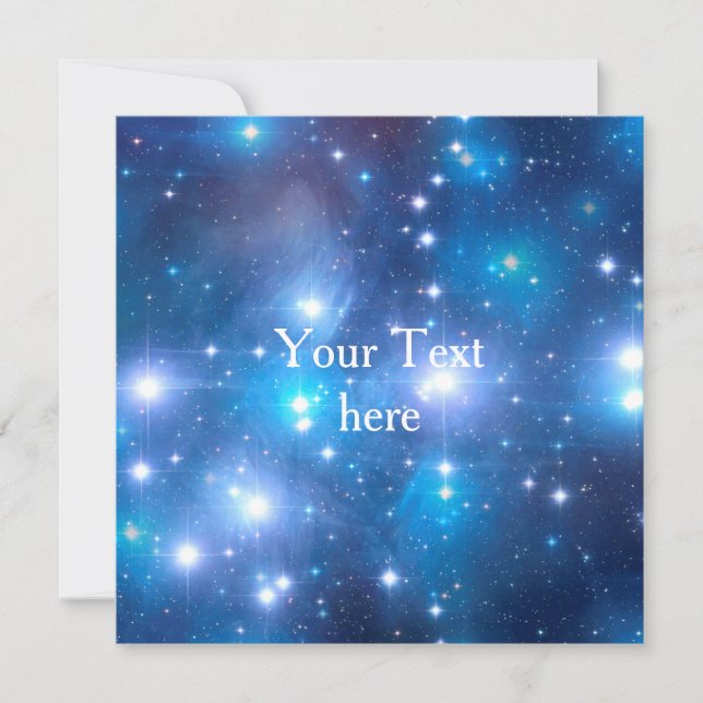 Blue Universe Stars + Ihre Ideen (Vorderseite)