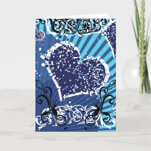 Blue Valentine Feiertagskarte