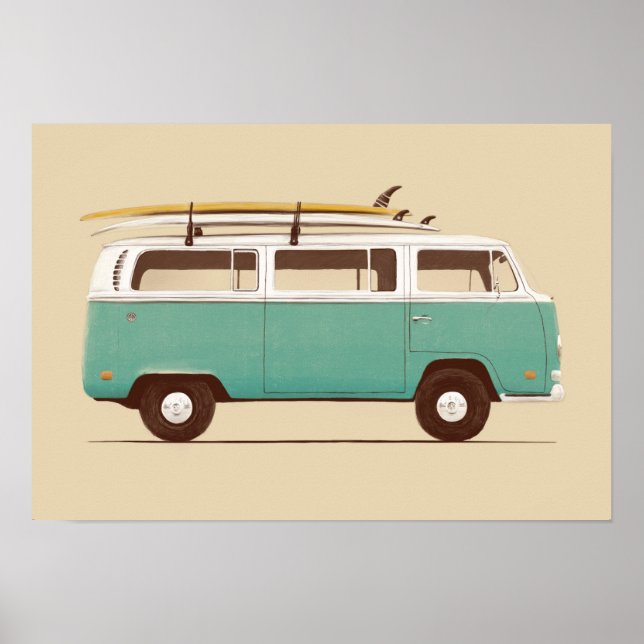 Blue Van | Florent Bodart Poster (Vorne)