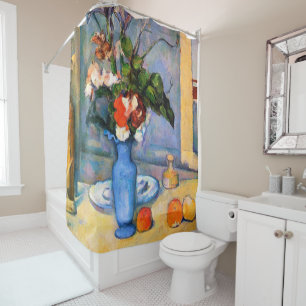 Blue Vase Blume, Paul Cezanne Duschvorhang