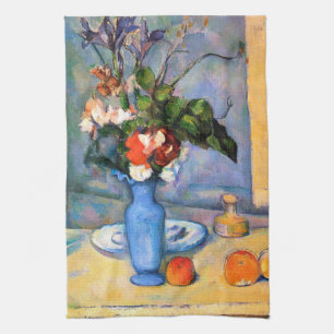 Blue Vase Blume, Paul Cezanne Geschirrtuch