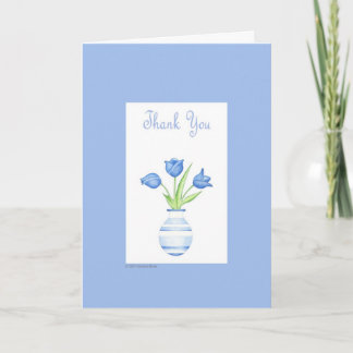 Blue Vase Vielen Dank Dankeskarte