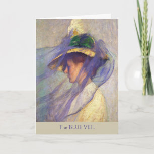 Blue Veil Edmund C Tarbell Poetic Impressionismus Karte