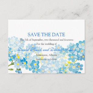 Blue Vergiss, dass ich nicht Save the Date Garden 