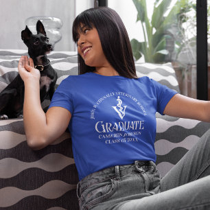 Blue Veterinary School Abschluss Personalisiert T-Shirt