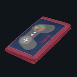 Blue Video Game Controller Tri-fold Geldbeutel<br><div class="desc">Personalisieren Sie dieses coole Spiel-Controller-Design mit einem Namen oder einer benutzerdefinierten Nachricht.</div>