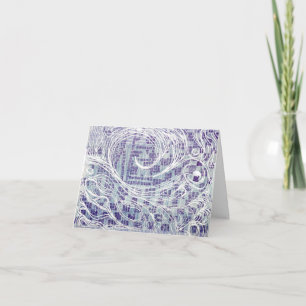 Blue Vielen Dank Dankeskarte