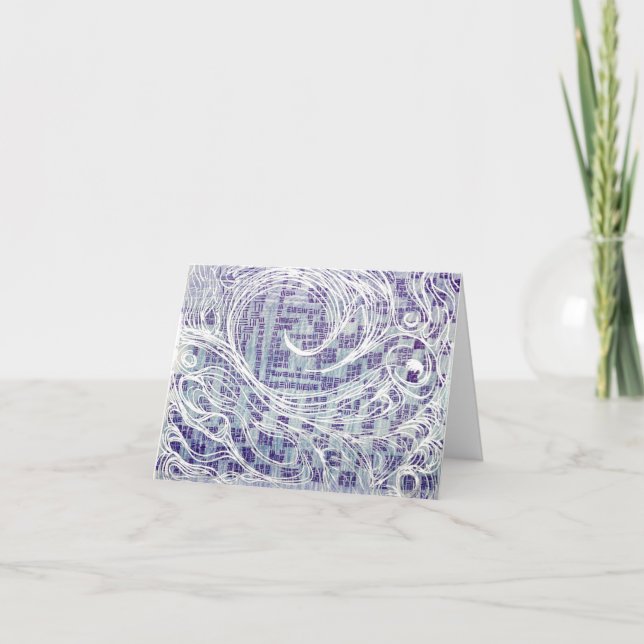 Blue Vielen Dank Dankeskarte (Vorderseite)