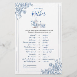 Blue Viktorianisch Garden Bridal Tea würde sie ehe