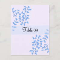 Blue Vines Besondere Anlass Table Card