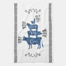 Blue Vintag Country Farm