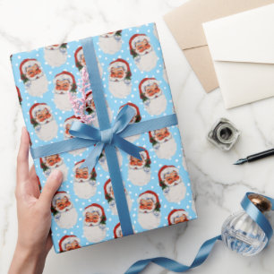 Blue Vintag Viktorianisch Weihnachten Weihnachten Geschenkpapier