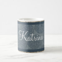 Blue Vintag Zinnia Tasse