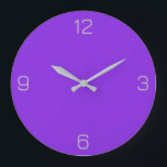 Blue Violet 8A2BE2 Farbe - Option Name hinzufügen Große Wanduhr<br><div class="desc">Fügen Sie einen Namen, Initialen oder Text hinzu, oder behielt Sie die Farbe alleine. Farbkoordinaten mit anderen Elementen des Ladens basierend auf dem Namen und dem HEX-Code (sechsstellige Hex-Triole). Verwenden Sie diesen Code, um andere Elemente zu mischen, zu ergänzen und anzupassen, um diese zu ergänzen oder um anderen Auflistungen hinzuzufügen....</div>