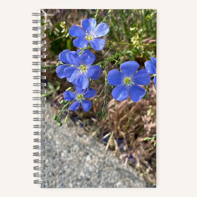 Blue Violet Blume Journal Notizbuch (Vorderseite)