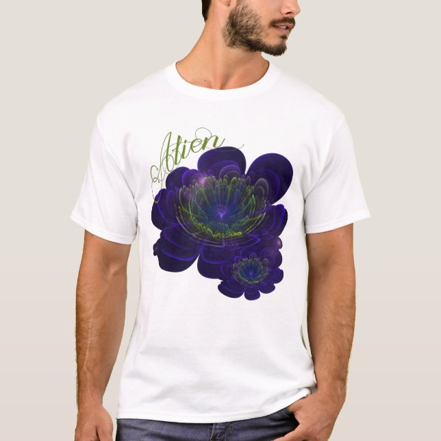 Blue Violet Corolla Blume T-Shirt (Vorderseite)