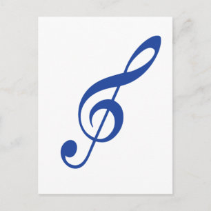 Blue Violin-Taste Postkarte