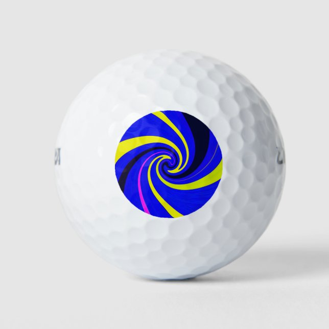 Blue-Vortex Golfball (Vorderseite)