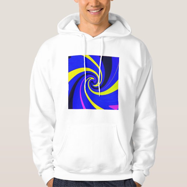 Blue-Vortex Hoodie (Vorderseite)