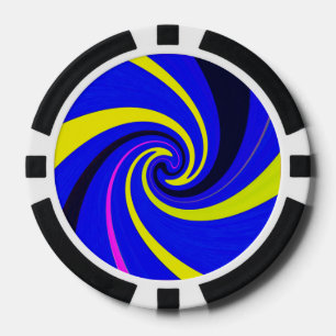 Blue-Vortex Pokerchips
