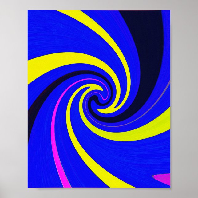 Blue-Vortex Poster (Vorne)