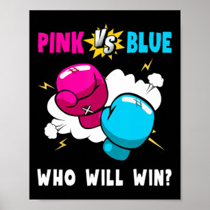 Blue Vs Pink, der das Party Boxi für Gender gewinn Poster