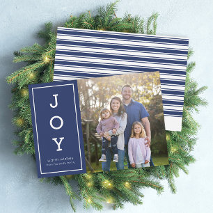 Blue Warm wünscht Modernes Joliday Foto Feiertagskarte