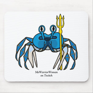 Blue Warrior Crab, MeWarriorWoman auf Twitch Mousepad