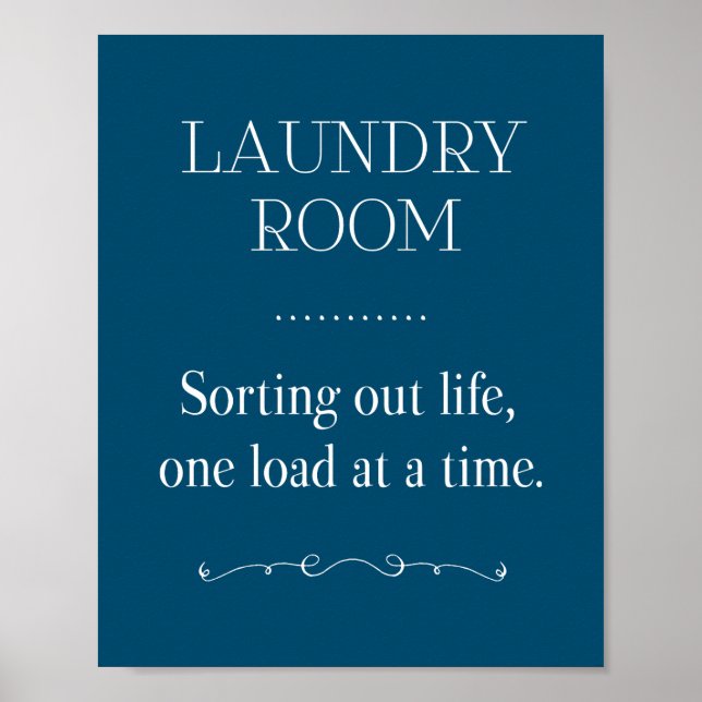 Blue Wäschesaal sortiert Leben für Last Poster (Vorne)