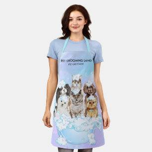 Blue Wash Pet Grooming Hunde Katzen Spa Schürze