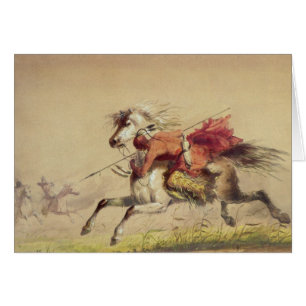 Blue Water Creek Battle by Alfred Jacob Miller