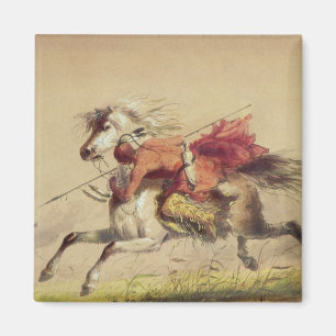 Blue Water Creek Schlacht Von Alfred Jacob Miller Magnet