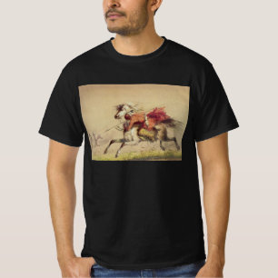 Blue Water Creek Schlacht Von Alfred Jacob Miller T-Shirt