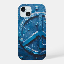 Blue Water Droptles Peace Symbol Phone Case