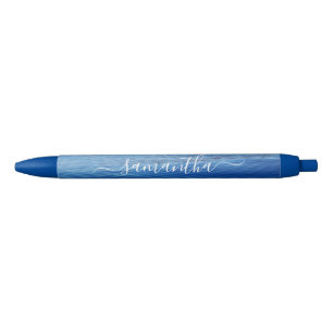Blue Water Foto Girly Signatur Name Kugelschreiber