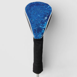 Blue water golf headcover
