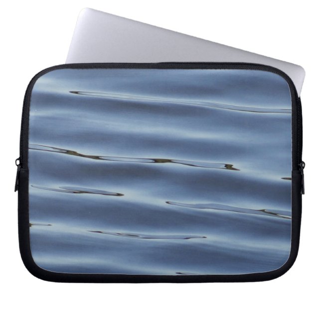 Blue Water Pattern Electronics Bag Laptopschutzhülle (Vorderseite)