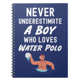 Blue Water Polo Geschenke für Jungen Notizblock