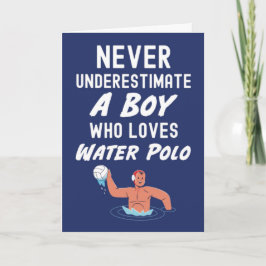 Blue Water Polo Karten für Jungs für ihn
