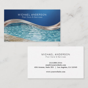 Blue Water Pool Care & Cleaning Professional Visitenkarte