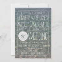 Blue Water + Sand Dollar Moderne Beach Hochzeit