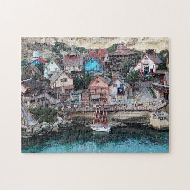 Blue Water Village Malta. Puzzle (Horizontal)
