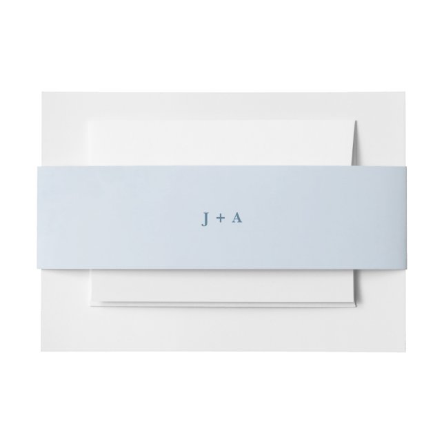 Blue Watercolor Bezaubernde Cloudscape Hochzeit Einladungsbanderole (Vorderseite Beispiel)