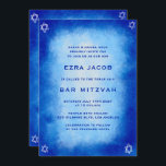 Blue Watercolor Custom QR Code Bar Bat Mitzvah Einladung<br><div class="desc">Perfekte Karte, um eine Fledermausmitzvah, Bar mitzvah oder andere jüdische Feier anzukündigen! Handgemachte Aquarellkunst für Sie auf der Vorder- und Rückseite! Vollständig anpassbar! Klicken Sie auf "Personalisieren" oben, um den Text zu bearbeiten und Ihren Link zum QR-Code hinzuzufügen. Klicken Sie auf "Bearbeiten mit dem Design-Tool", um die Schriftart, Farben und...</div>