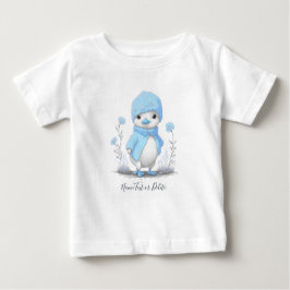 Blue Watercolor Duck Baby T - Shirt