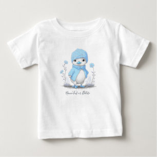 Blue Watercolor Duck Baby T - Shirt