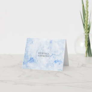 Blue Watercolor Elegante